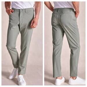 Rye51 | Men’s The Voyager Performance Knit 5-Pocket Pant Sage Khaki Athleisure